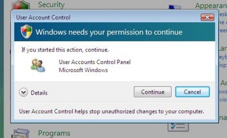 User Account Control (UAC)